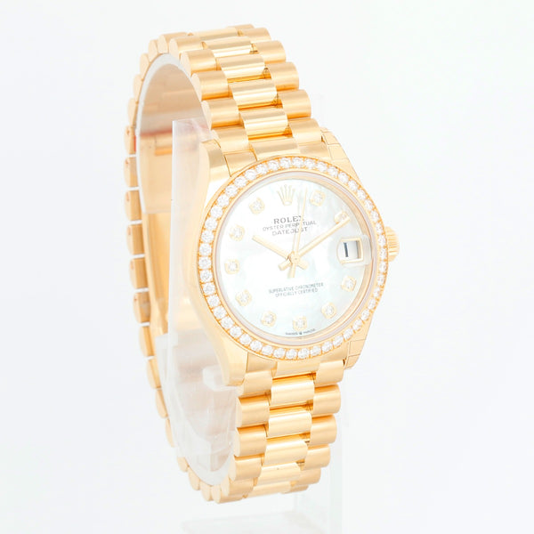 Rolex Datejust Midsize President 18K Yellow Gold Watch 278288RBR