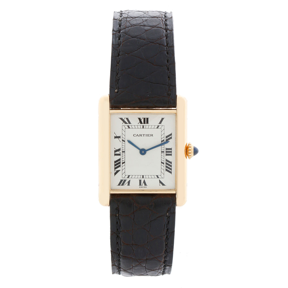 Cartier Tank 18K Yellow Ladies Watch