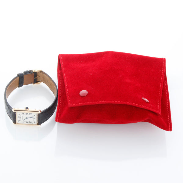 Cartier Tank 18K Yellow Ladies Watch