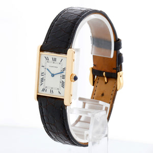 Cartier Tank 18K Yellow Ladies Watch