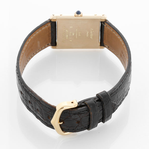 Cartier Tank 18K Yellow Ladies Watch