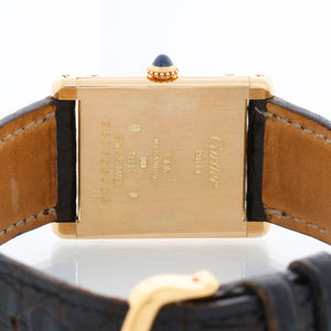 Cartier Tank 18K Yellow Ladies Watch