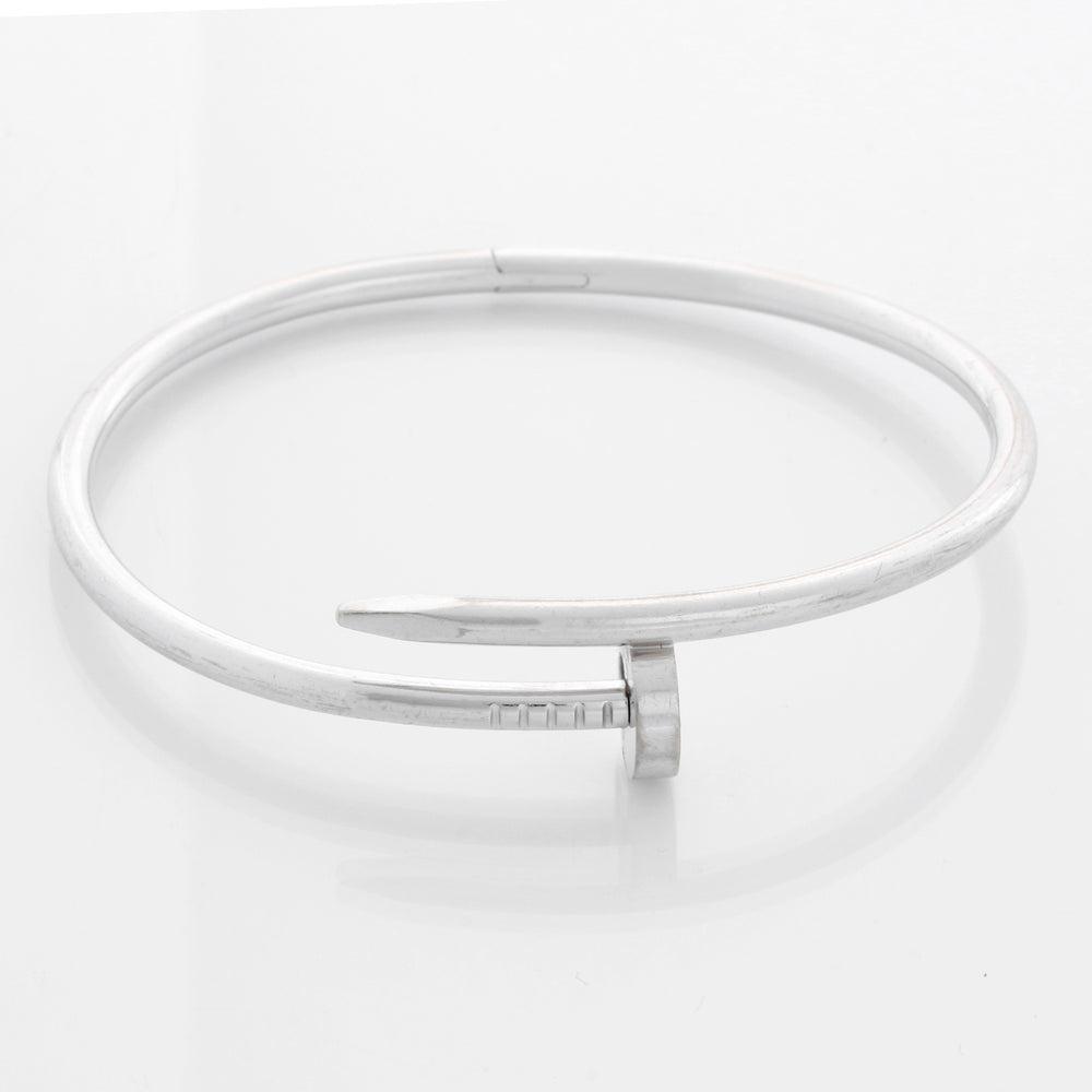 Cartier Juste un Clou 18k White Gold Bracelet Size 19 Ref. CRB6048319