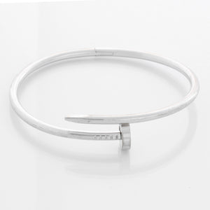 Cartier Juste un Clou 18k White Gold Bracelet Size 19 Ref. CRB6048319