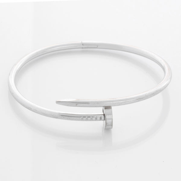 Cartier Juste un Clou 18k White Gold Bracelet Size 19 Ref. CRB6048319