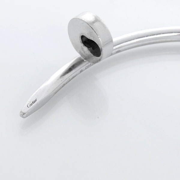 Cartier Juste un Clou 18k White Gold Bracelet Size 19 Ref. CRB6048319