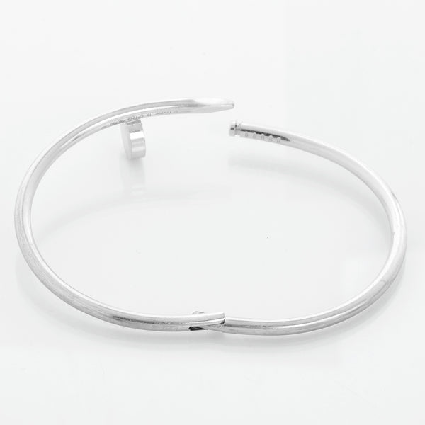 Cartier Juste un Clou 18k White Gold Bracelet Size 19 Ref. CRB6048319