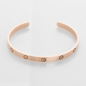 Cartier 18K Rose Gold Love Cuff Size 21