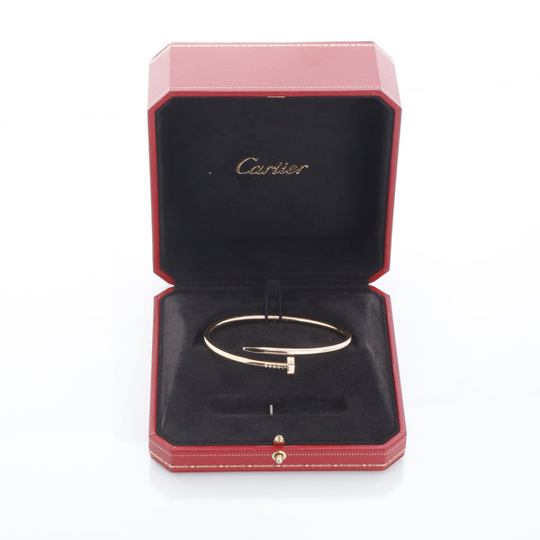 Cartier Juste un Clou 18k Yellow Gold Bracelet Size 19 Ref. B6048217