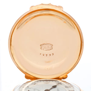 Elgin 14k Gold 18 Size Box Hinge Multi-Color Antique Pocket Watch – Image 9