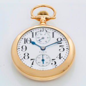 Elgin 19 J B.W. Raymond Up/Down Winding Indicator Rare American Eagle Pocket Watch
