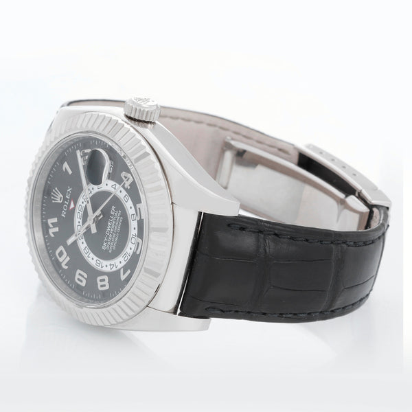 Rolex Sky-Dweller Men's 18k White Gold Annual Calendar GMT Watch 326139