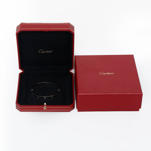 Cartier Love Bracelet 18k White Gold Size 17 with Screwdriver