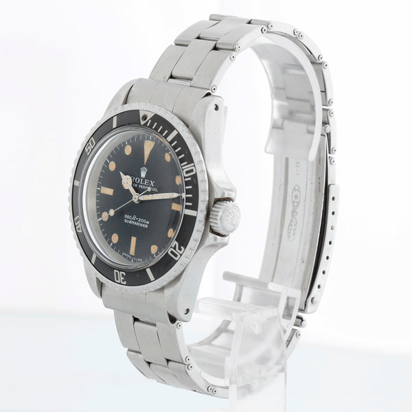 Rolex Submariner Stainless Steel Black Dial Watch 5513