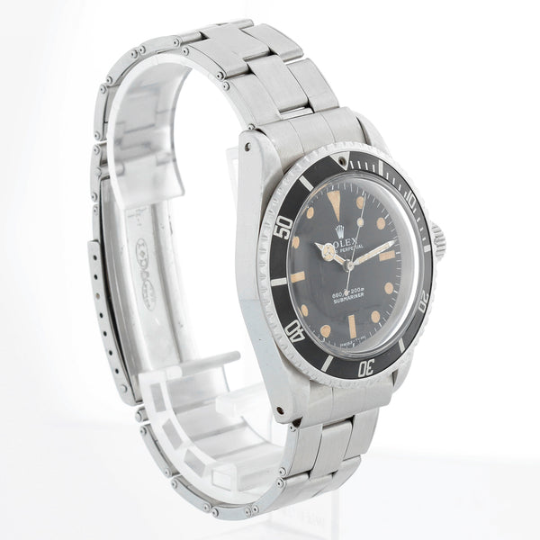 Rolex Submariner Stainless Steel Black Dial Watch 5513