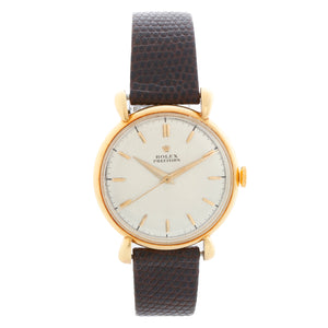 Rolex 18K Yellow Gold Precision Model Ref. 4411 Men's Dress Watch