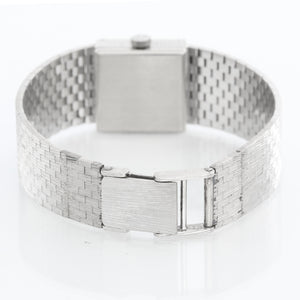 Omega Classic Vintage Ladies 18K White Gold 2ct Diamond Cocktail Watch