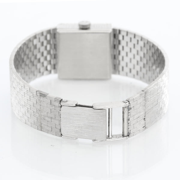 Omega Classic Vintage Ladies 18K White Gold 2ct Diamond Cocktail Watch