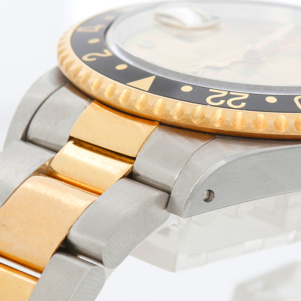 Rolex GMT - Master II Champagne Serti Diamond Ruby 16713 – Image 9