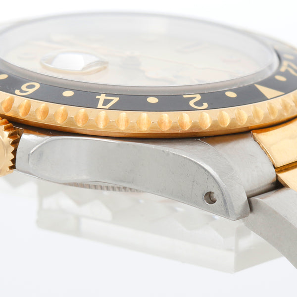 Rolex GMT - Master II Champagne Serti Diamond Ruby 16713 – Image 10