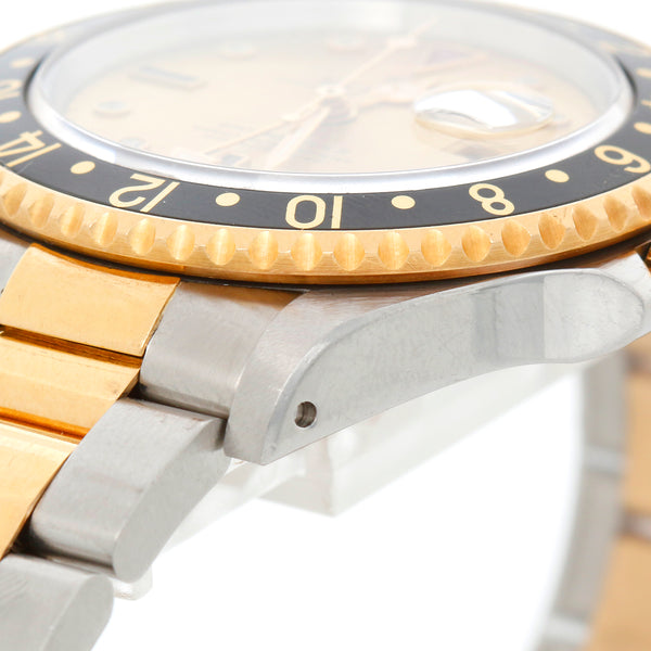 Rolex GMT - Master II Champagne Serti Diamond Ruby 16713 – Image 11