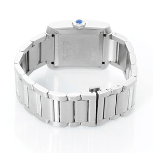 Cartier Tank Francaise Stainless Steel Men's Large Watch. Current Production Model WSTA0067
