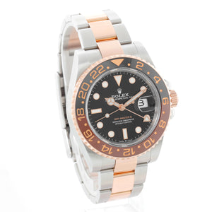 Rolex GMT-Master II Rose Gold and Stainless Steel Root beer Watch 126711CHNR