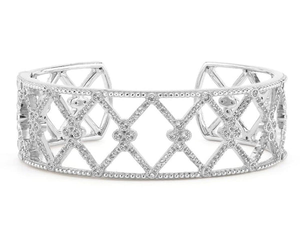 Jude Frances Silver and White Topaz Cuff