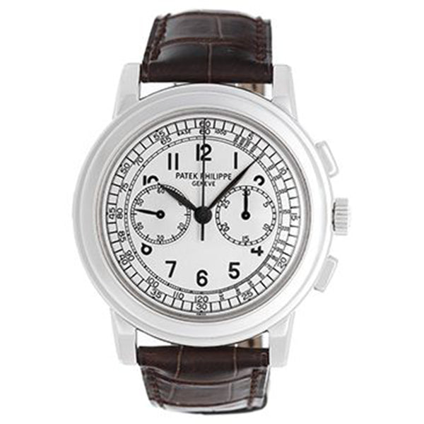 Patek Philippe Chronograph Men's 18k White Gold Watch 5070 G or 5070G -001
