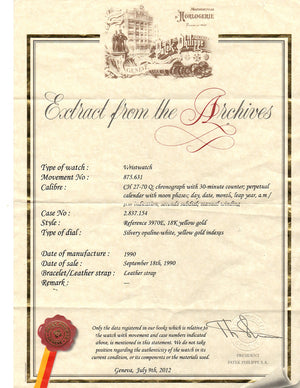 Patek Philippe Perpetual Calendar Chronograph 3970 J