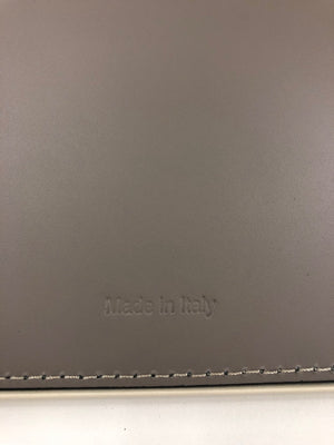Rolex Taupe Grey Leather Oversize Mousepad - Made in Italy