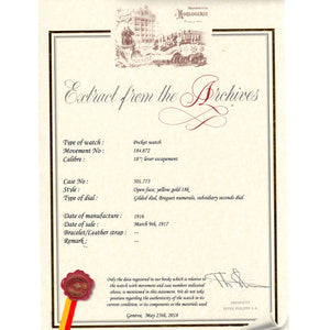 Patek Philippe Hunting Case with Metal Dial Pocket Watch