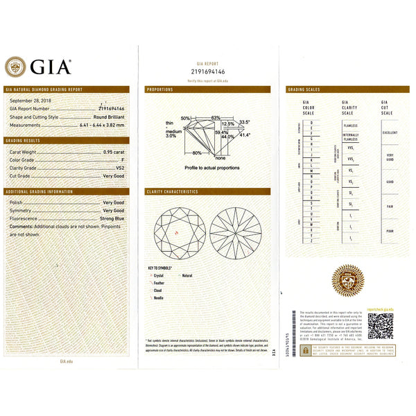 14K White Gold Diamond Studs