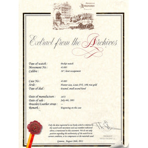 Patek Philippe Vintage 18k English Hunting Case Pocket Watch