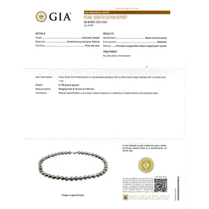 Stunning Tahitian Pearl Necklace with White Gold Clasp