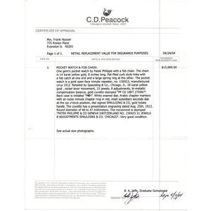 Rare Patek Phillipe Minute Repeater Men's Pocket Watch