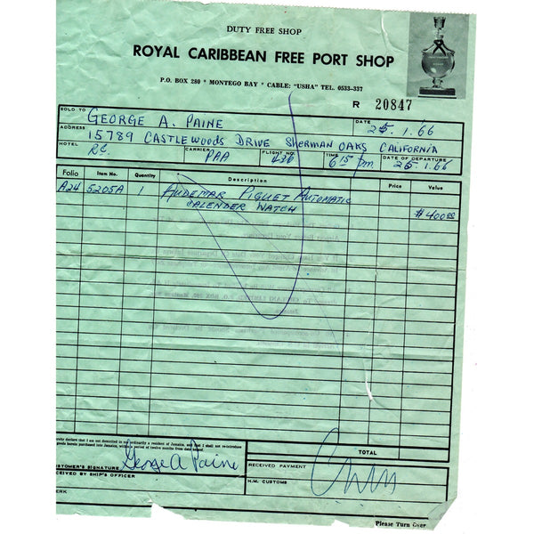 Rare Audemars Piguet 18K Yellow Gold Ref 5205BA Men's Watch