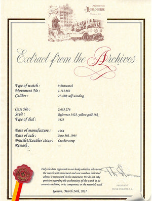 Patek Philippe & Co. 18K Yellow Gold Automatic Watch Ref 3425