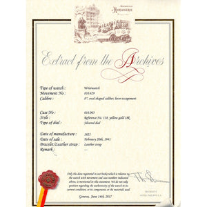 Rare Vintage Patek Philippe 18k Yellow Gold Men's Watch