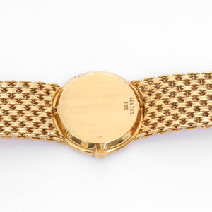 Piaget Ladies 18k Yellow Gold Dress Watch With Lapis Dial