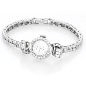 Vintage Ladies Rolex Diamond & Platinum Watch