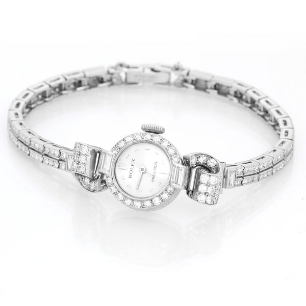 Vintage Ladies Rolex Diamond & Platinum Watch