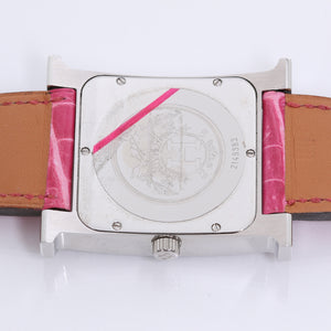 Hermes Stainless Steel Heure H Ladies Watch