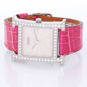 Hermes Stainless Steel Heure H Ladies Watch