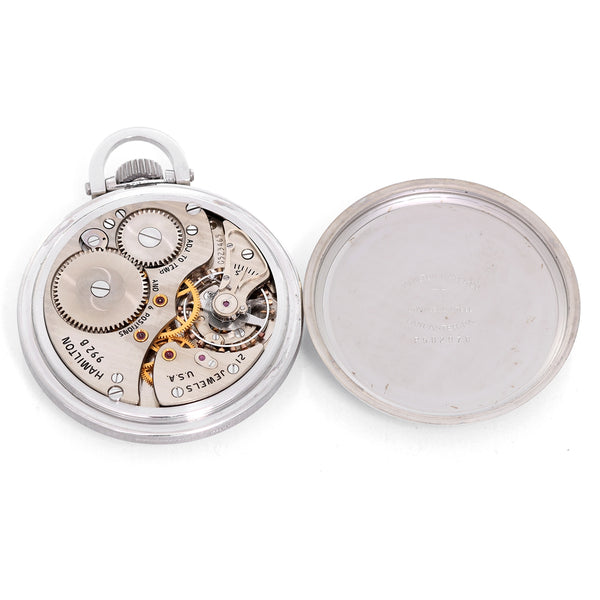 Hamilton Stainless Steel Railway Special Pocket Watch