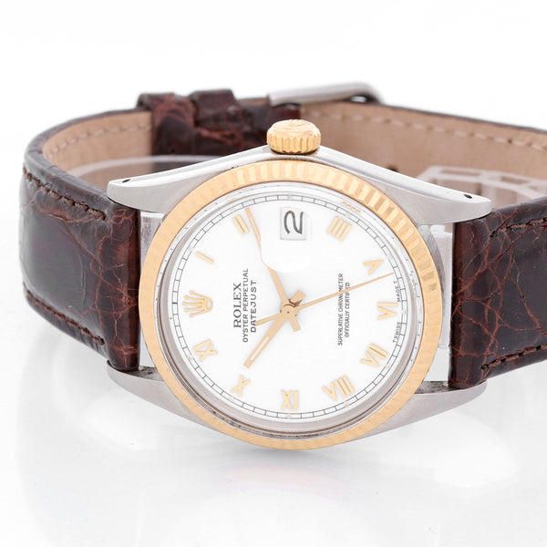 Rolex Datejust 2-Tone Men's 16013 Steel & 18k Gold Watch