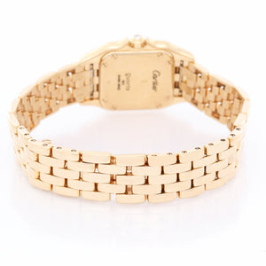 Cartier Panther Ladies 18k Yellow Gold Panthere Watch W25022B9