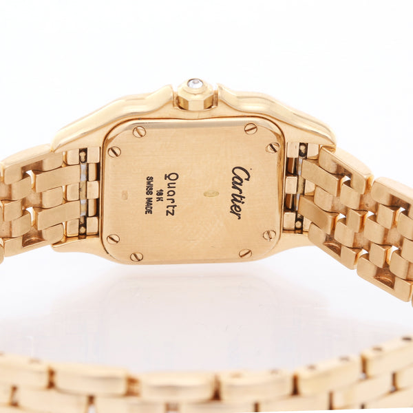 Cartier Panther Ladies 18k Yellow Gold Panthere Watch W25022B9