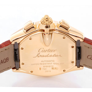 Cartier Roadster XL Chronograph 18k Yellow Gold Men's Watch W62021Y3 2619