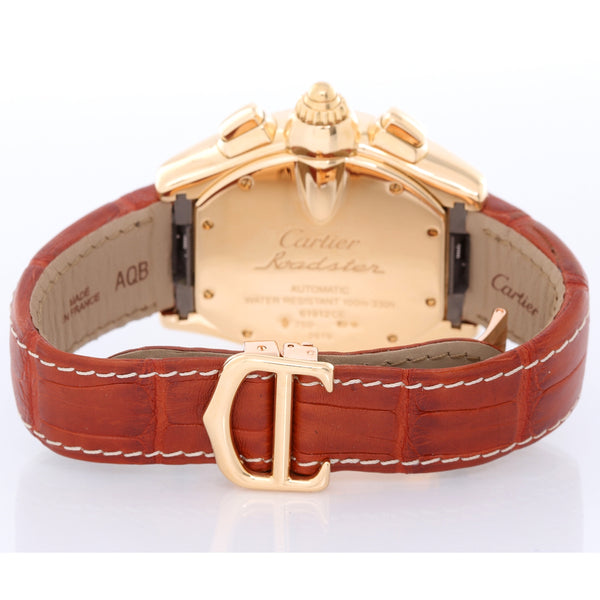 Cartier Roadster XL Chronograph 18k Yellow Gold Men's Watch W62021Y3 2619